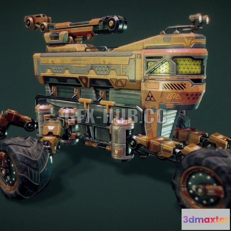 1186702 - PBR Game 3D Model - Mars Rover