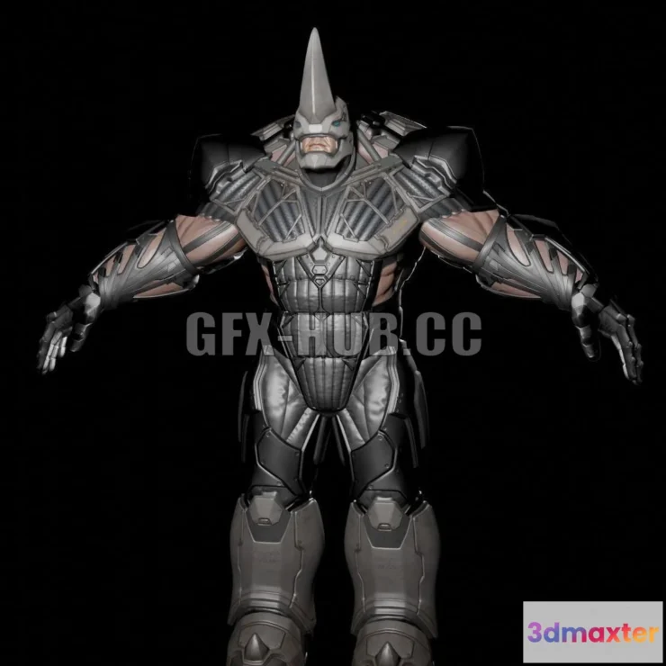1186714 - PBR Game 3D Model - Marvels Spiderman The Rhino
