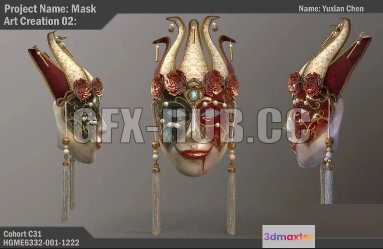 1186720 - PBR Game 3D Model - Mask