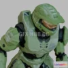 1186728 - PBR Game 3D Model - Master Chief Halo Spartan Pose