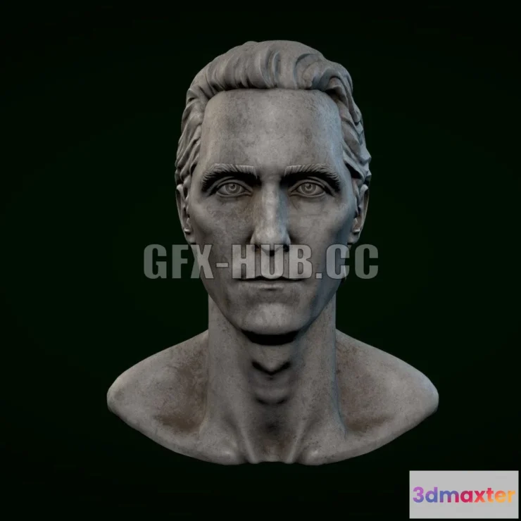 1186732 - PBR Game 3D Model - Matthew McConaughey Bust