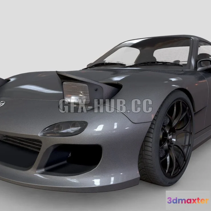 1186754 - PBR Game 3D Model - Mazda RX-7