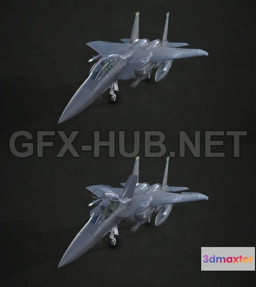 1186756 - PBR Game 3D Model - McDonnell Douglas F-15E Strike Eagle