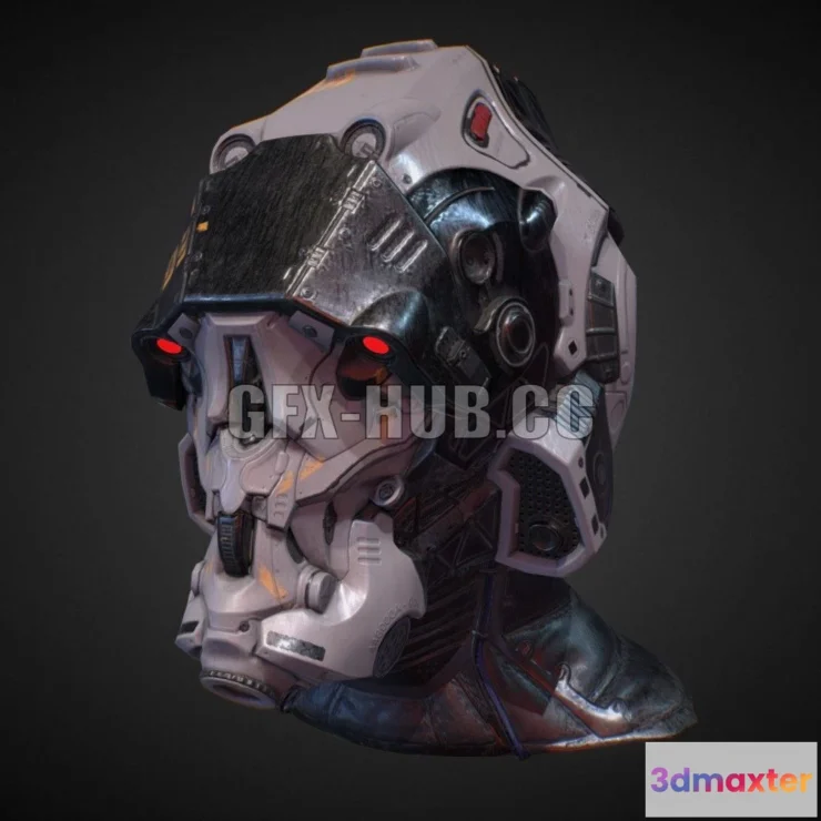 1186766 - PBR Game 3D Model - Mech Helmet