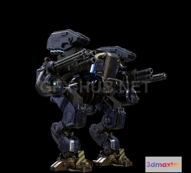 1186768 - PBR Game 3D Model - Mech Kaino PBR