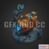 1186784 - PBR Game 3D Model - Mecha Sion Yordle Factory