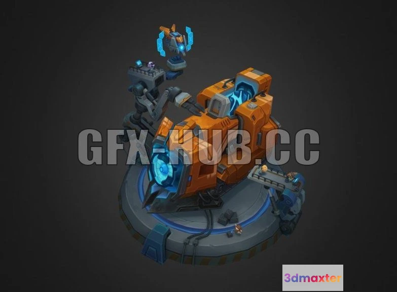 1186784 - PBR Game 3D Model - Mecha Sion Yordle Factory