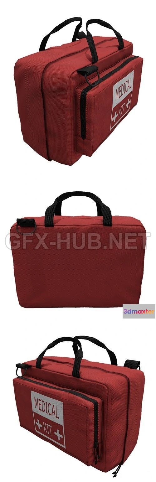 1186798 - PBR Game 3D Model - Medic Bag