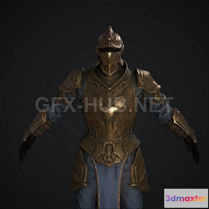 1186814 - PBR Game 3D Model - Medieval Armour