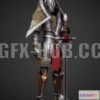 1186826 - PBR Game 3D Model - Medieval Fantasy Knight