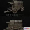 1186838 - PBR Game 3D Model - Medieval Prision Carriage