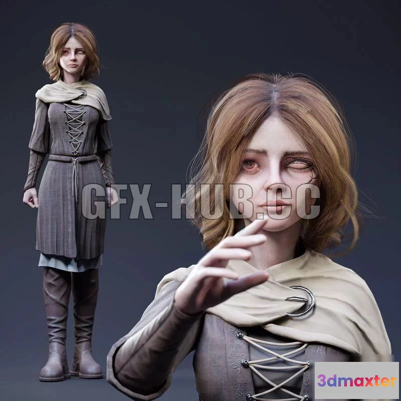 1186872 - PBR Game 3D Model - Melina 3D fanart