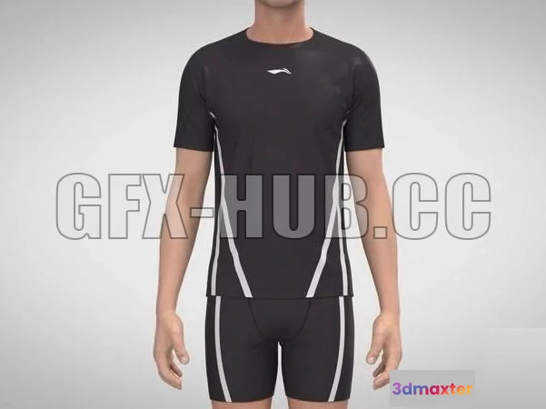 1186874 - PBR Game 3D Model - Men Swimwear