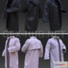 1186876 - PBR Game 3D Model - Men’s raincoats. Clo3d, Marvelous Designer projects