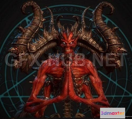 1186878 - PBR Game 3D Model - Mephisto PBR