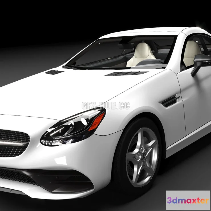 1186888 - PBR Game 3D Model - Mercedes SLC 300
