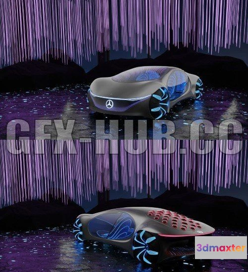 1186894 - PBR Game 3D Model - Mercedes-Benz Vision AVTR 2020