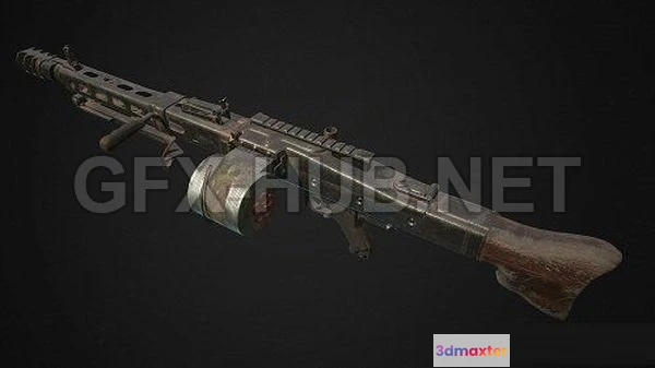 1186942 - PBR Game 3D Model - Mg-42