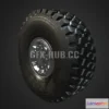 1186964 - PBR Game 3D Model - MICHELIN X OFFROAD TIRE CLEAN
