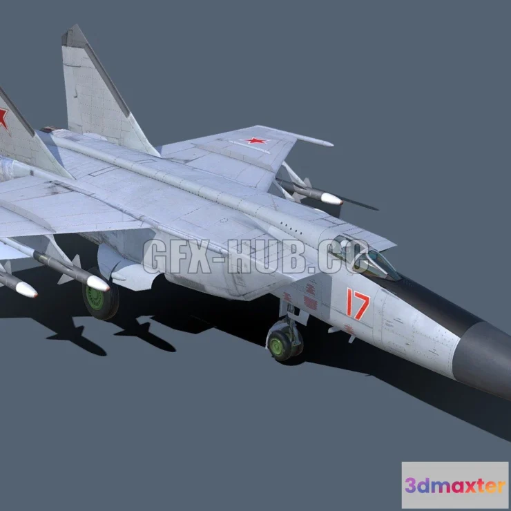 1186982 - PBR Game 3D Model - Mig-25P