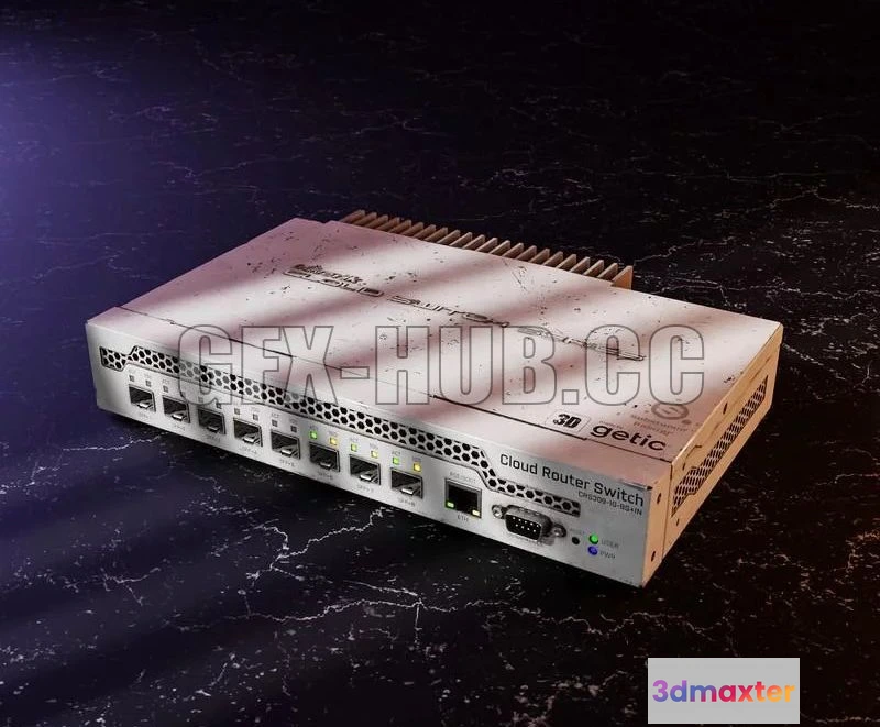 1186992 - PBR Game 3D Model - MikroTik CRS309-1G-8S+IN