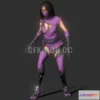 1186996 - PBR Game 3D Model - Mileena