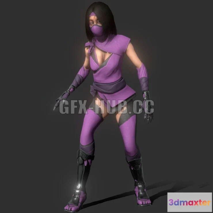 1186996 - PBR Game 3D Model - Mileena