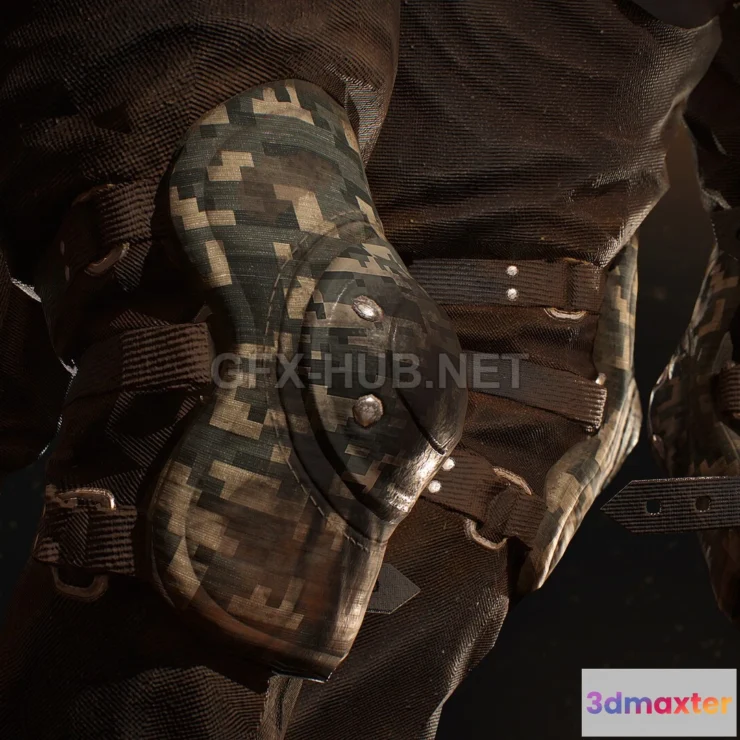 1187002 - PBR Game 3D Model - Military Arm - Game Ready Asset