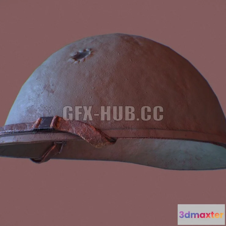 1187004 - PBR Game 3D Model - Military Army Helmet