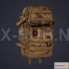 1187008 - PBR Game 3D Model - Military Backpack