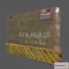 1187010 - PBR Game 3D Model - Military Barricade