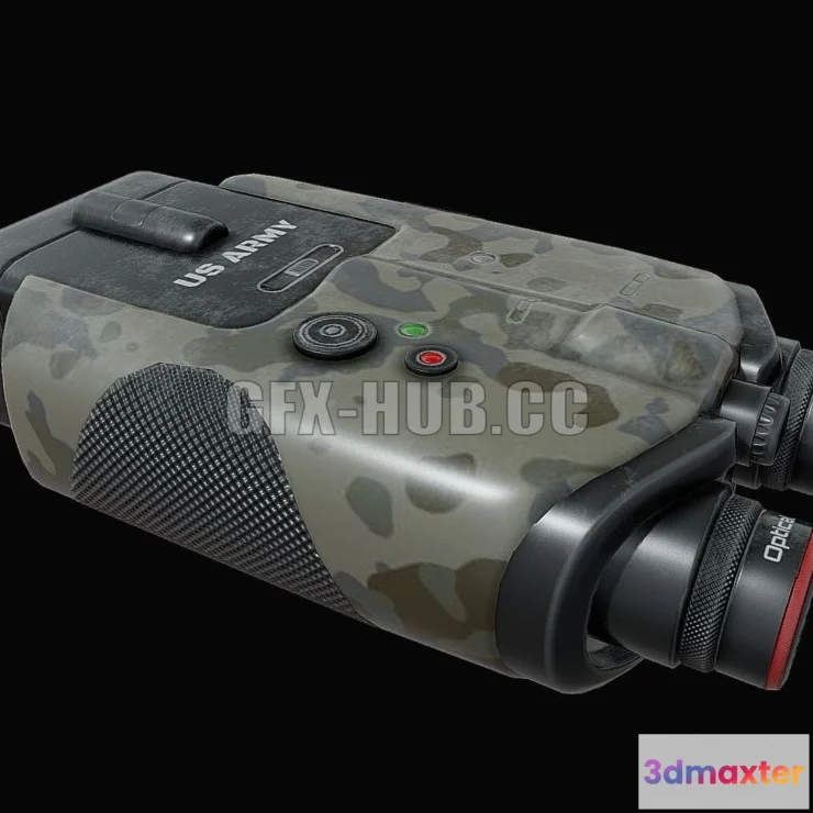 1187012 - PBR Game 3D Model - Military Binocular
