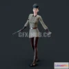 1187028 - PBR Game 3D Model - Military Girl Game Ready Low Poly