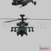 1187034 - PBR Game 3D Model - Military Helicopter low-poly