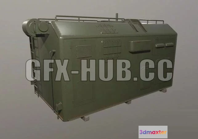 1187042 - PBR Game 3D Model - Military Mobile Modular