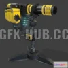 1187090 - PBR Game 3D Model - Minigun Turret
