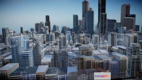 1187120 - PBR Game 3D Model - Modern City