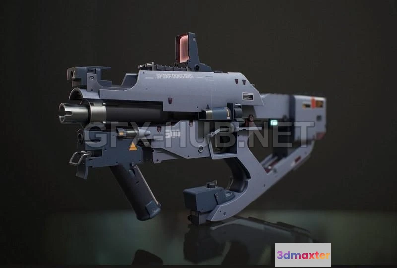 1187132 - PBR Game 3D Model - Modern Weapon