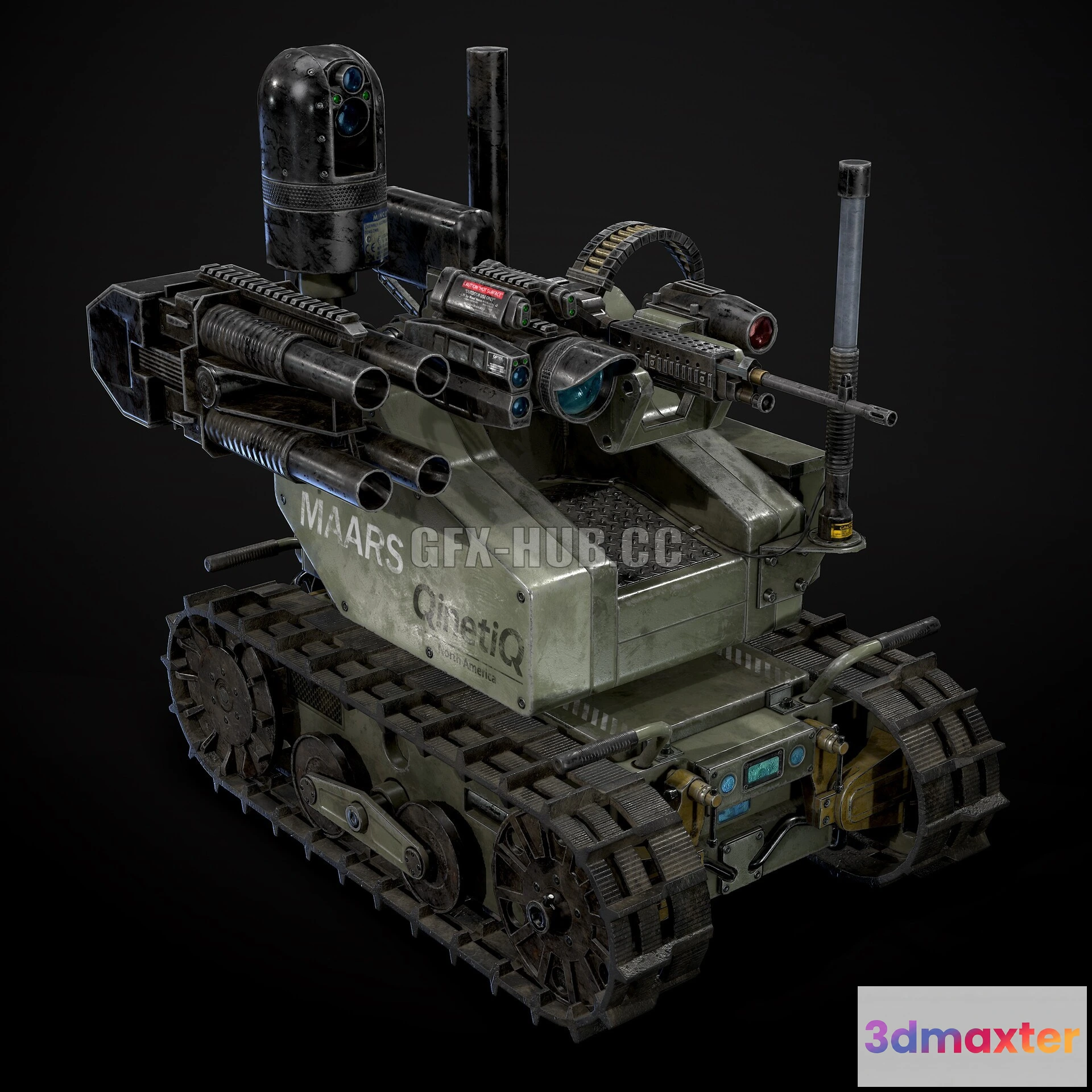 1187134 - PBR Game 3D Model - Modular Advanced Armed Robotic System