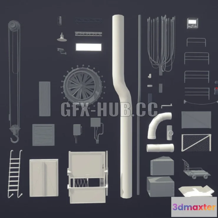 1187146 - PBR Game 3D Model - Modular Environment Pack (for Tunnel Vision)