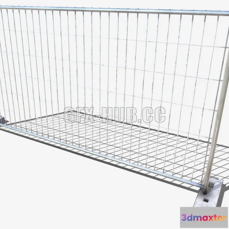 1187148 - PBR Game 3D Model - Modular Fencing