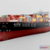 1187160 - PBR Game 3D Model - MOL Container Ship Quest