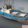1187172 - PBR Game 3D Model - Monterey Clipper Fishing Boat