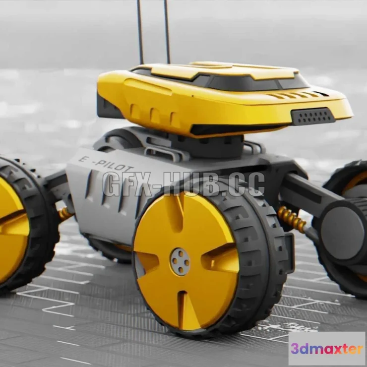 1187176 - PBR Game 3D Model - MOON LANDER E-2000