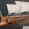 1187184 - PBR Game 3D Model - Greek Trireme
