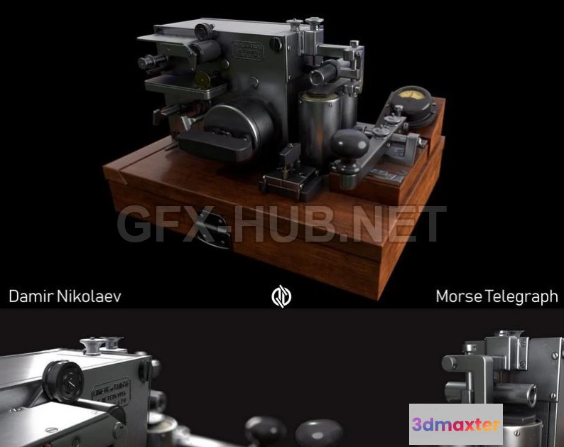 1187192 - PBR Game 3D Model - Morse Telegraph