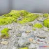 1187200 - PBR Game 3D Model - Mossy beach rocks patch scan