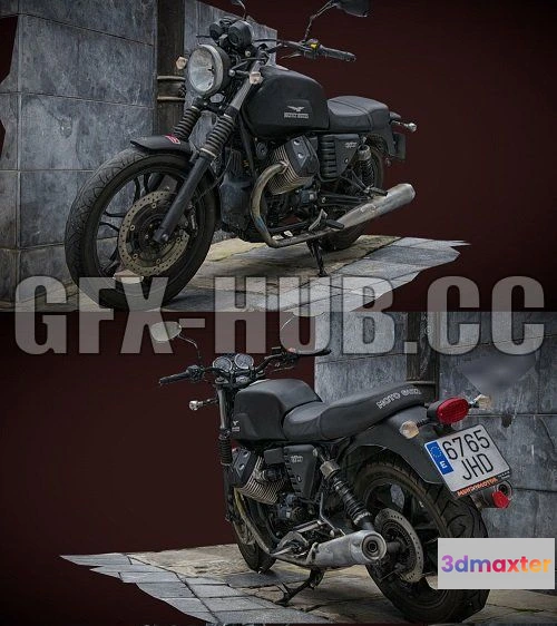 1187210 - PBR Game 3D Model - MOTO V7 photogrammetry scan