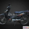 1187212 - PBR Game 3D Model - Motocycle Supra Fit