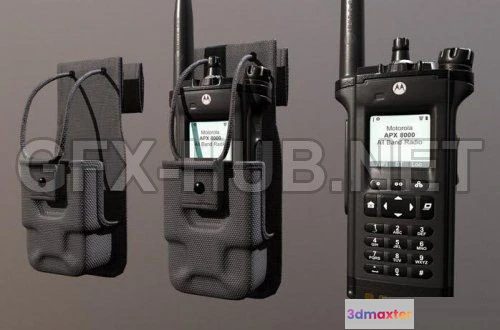1187226 - PBR Game 3D Model - Motorola APX 8000